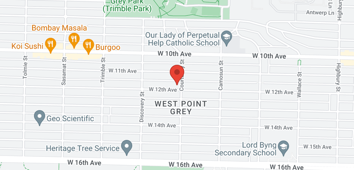 map of 4205 W 12TH AVENUE